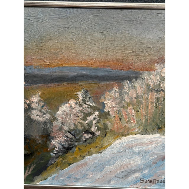 Sune Randolfs, Winter Landscape, 1960s, Oil on Panel, Framed For Sale - Image 16 of 18