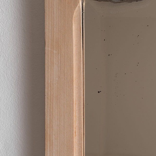 19th Century France Antique White Wood Mirror For Sale In Greensboro - Image 6 of 6