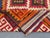 Red Afghan Maimana Kilim Area Rug, Handwoven Wool, 6x9, Red & Indigo For Sale - Image 8 of 10