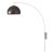 Morelli 1960s Half Dome Black Nickel by Nova of California - Modern Design, White Steel Shade For Sale