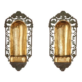 1920s Pair of Swedish Grace Candle Wall Scone For Sale