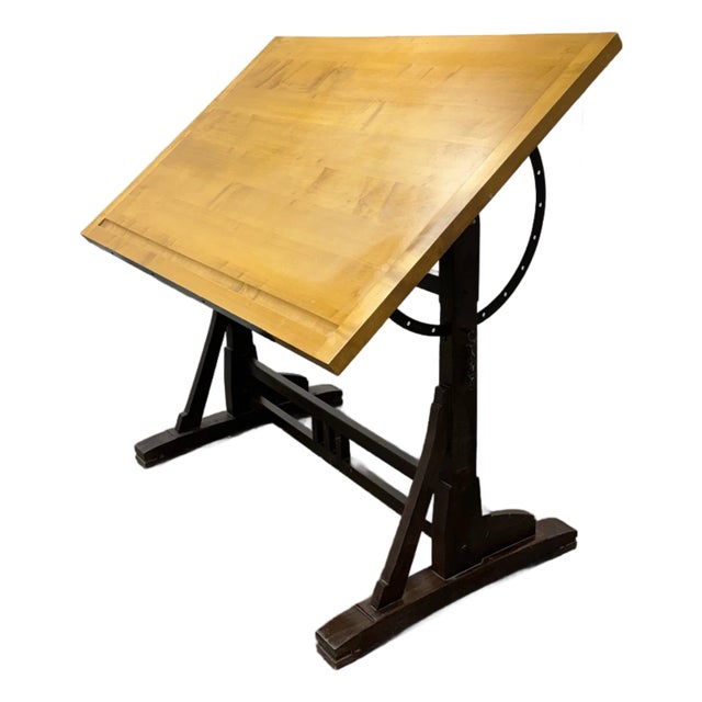 Restoration Hardware 1920s Style French Drafting Table For Sale
