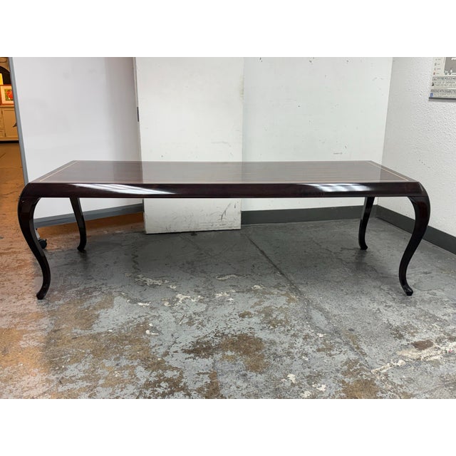 Art Deco Inner Gaze Custom Design Macassar Ebony Dining Table For Sale - Image 3 of 12