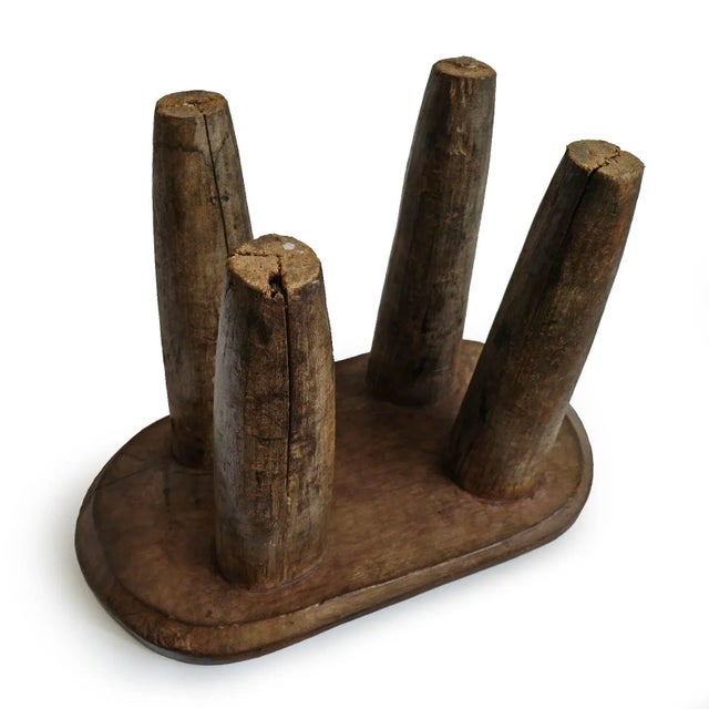 Vintage Nupe Stool Nigeria For Sale - Image 4 of 5