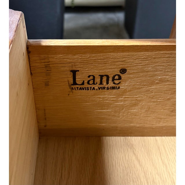 Vintage MCM Lane “Staccato” Brutalist Armoire For Sale In West Palm - Image 6 of 6