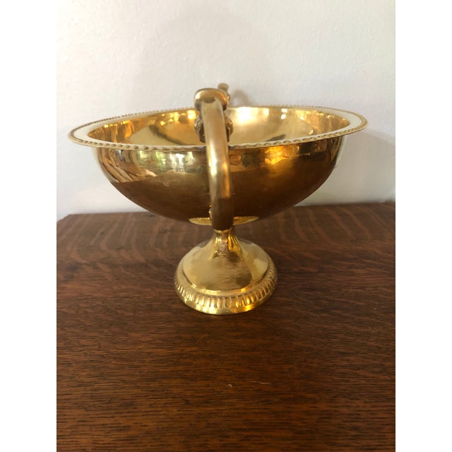 Vintage Brass Pedestal Bowl With Koi Fish Handless Chairish
