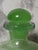 Vintage Pulegoso Style Blown Glass Green Apothecary Jar For Sale - Image 4 of 12