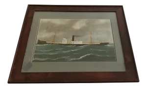 Nautical Painting of an American Ship