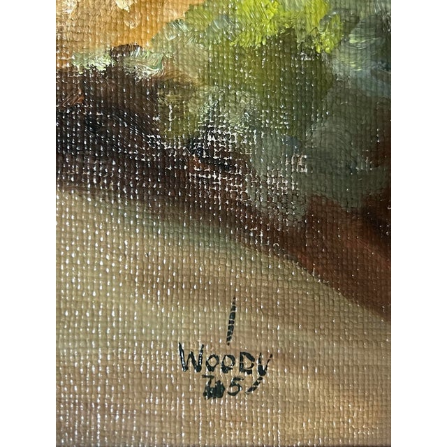 "Back Road" California Redwoods Santa Cruz County Original Oil Painting by Gorman Woody For Sale In Monterey, CA - Image 6 of 8