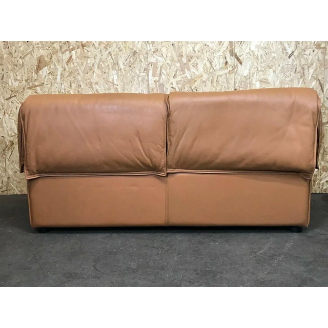 70s Sofa 2er Leather Sofa Niels Bendtsen Lotus for N. Eilersen Danish Design Object: sofa Manufacturer: N. Eilersen...