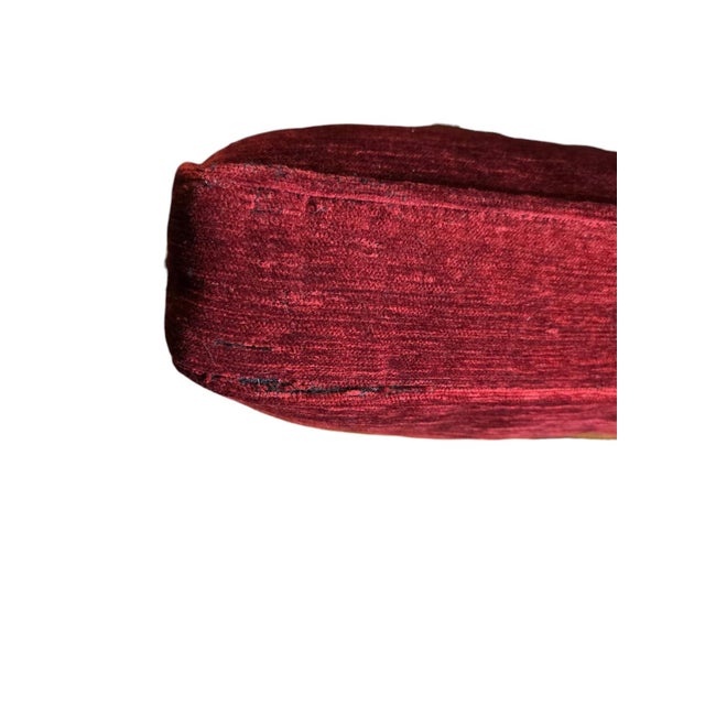 Stickley Mission Collection Oak & Velvet Bow Arm Lounge Chair (Model 89-2590) For Sale - Image 14 of 16