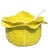 A large yellow ceramic cabbage or lettuce tureen with lid and ladle. Lettuceware or cabbageware has grown in popularity...
