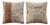 Faded Oushak Rug Pillow Cover 20'' X 20'' - Set of Two For Sale