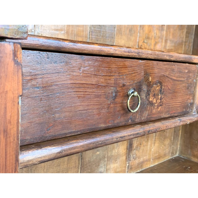 18th Century Cupboard or Bookcase With Glass Vitrine, Walnut, Spain Restored For Sale - Image 11 of 12