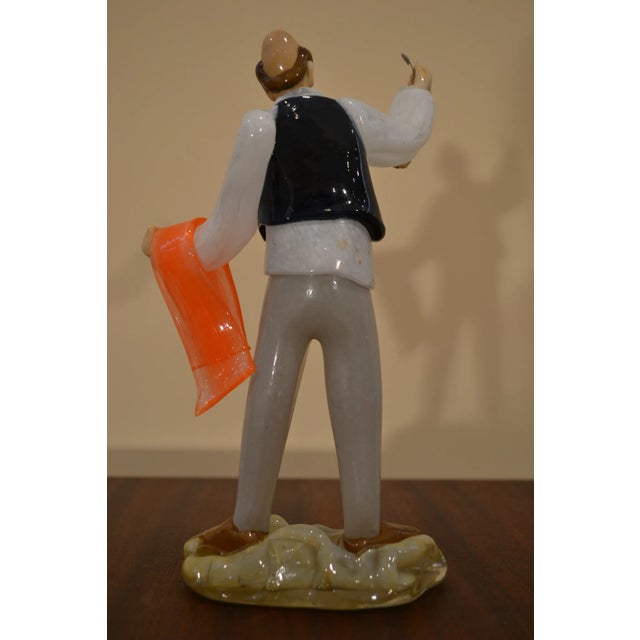 Mid 20th Century Bohemia Czech Art Glass Figurines - Set of 2 For Sale - Image 5 of 13