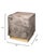 Modern Cube Side Table, Warm Grey Vellum For Sale - Image 3 of 5