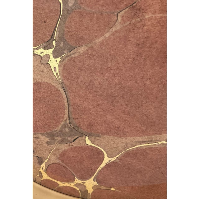 Late 20th-Century “Geode” Motif Wood, Glass & Resin Circular Tray With Cut-Out Handles For Sale - Image 15 of 18