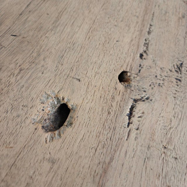 Antique French Farmhouse Oak Coffee Table, 19th Century For Sale - Image 9 of 16