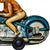 Vintage Friction Motorcyclist Toy, 1960s For Sale - Image 3 of 5