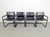 Vintage S34 Dining Chairs, Black Leather, Fasem Italy, 1980s Set of four black leather dining chairs by Mart Stam for...