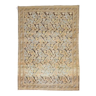 Afshar Boteh Design Antique Rug - 4'3" x 5'11" For Sale