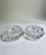 Circa 1980's pair of transparent Bohemian Cut Clear Lead Crystal Ashtrays, Catchalls. Featuring thick, heavy, transparent,...