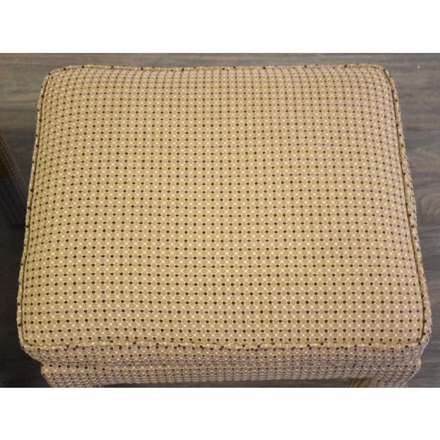 1980s Mid-Century Modern Parsons Ottoman For Sale - Image 5 of 7