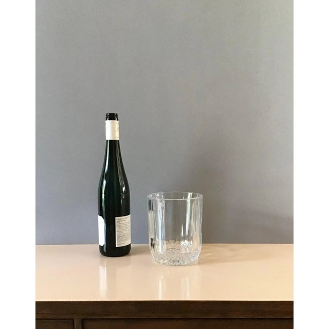 Transparent Vintage Crystal Glass Liquor Decanter Set - 2 Pieces For Sale - Image 8 of 9