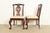 Baker Furniture Chippendale Carved Mahogany Side Chairs or Dining Chairs, Pair For Sale - Image 10 of 13