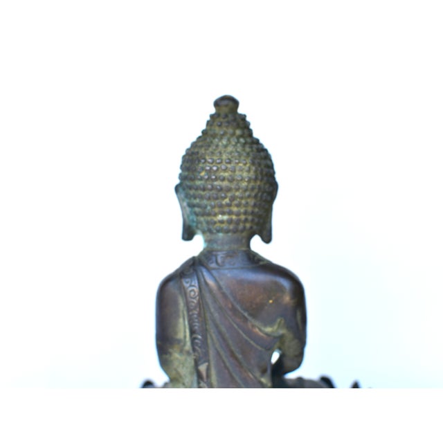 19th Century Chinese Young Buddha on Lotus Throne For Sale - Image 11 of 12