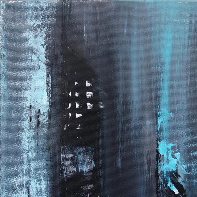 This original 48 inch high by 24 inch wide artwork is painted by internationally collected Serbian artist Ivana Milosavic...