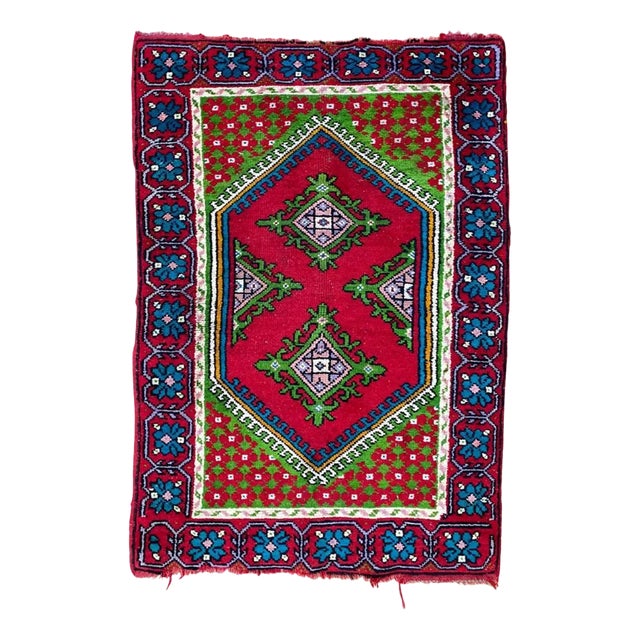 Vintage Tunisian Kairouan Rug For Sale