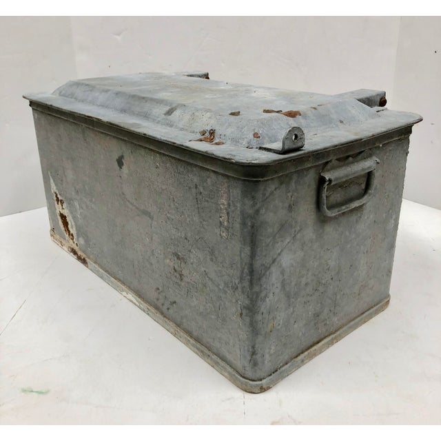 Antique Galvanized Metal Bronx Ice Chest Chairish
