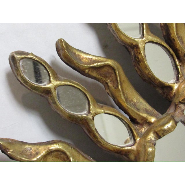 Spanish Giltwood Sunburst Mirror For Sale - Image 9 of 13