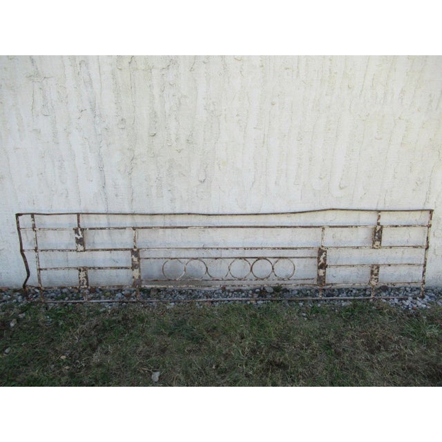 Antique Victorian Iron Gate Window Garden Fence Architectural Salvage Door #083 For Sale In Philadelphia - Image 6 of 6