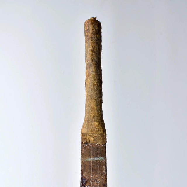 Early 20th Century Early 20th Century Asante Iron Sword with Wood Handle Ghana For Sale - Image 5 of 11