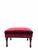 Late 19th Century French Napoleon III Button-Tufted Lounge Chair & Ottoman in Original Red Velvet For Sale - Image 9 of 12