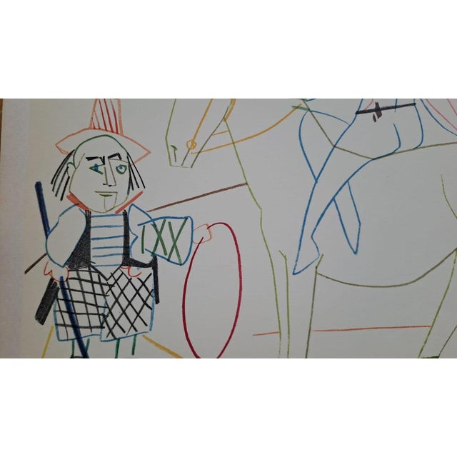 Modern Pablo Picasso, The Horsewoman and the Troubadour, 1954, Lithograph For Sale - Image 3 of 5