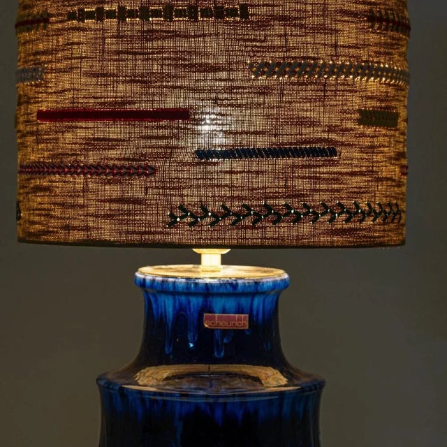 Metal Large Ceramic Lamps from Scheurich, 1970s, Set of 2 For Sale - Image 7 of 16