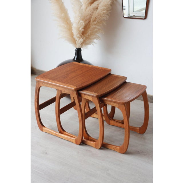 Vintage Teak Nesting Tables from Nathan, 1960s, Set of 3 For Sale - Image 16 of 18
