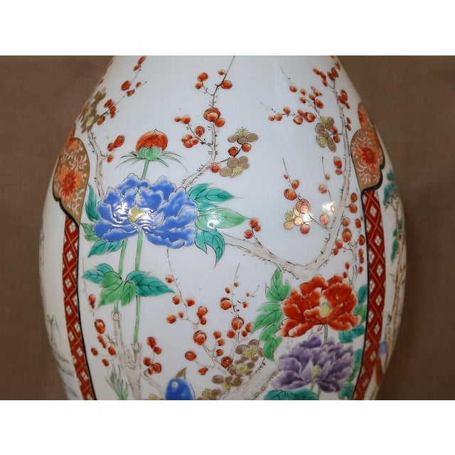 Large Japanese Porcelain Vase For Sale - Image 11 of 18