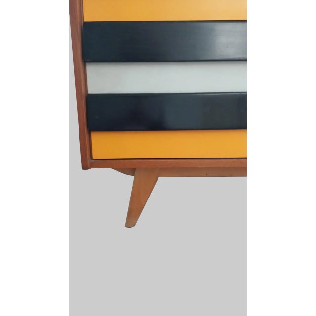 Mid-Century Modern Trendy Black and Yellow Sideboard, 1950s For Sale - Image 3 of 4
