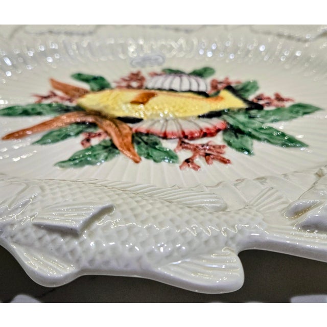 1996 Fitz and Floyd Oceana Fish Serving Platter For Sale - Image 9 of 12