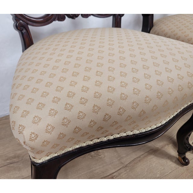 Victorian Carved Nursing Chairs, 1890, Set of 2 For Sale - Image 13 of 18