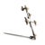 1990s Mikimoto Estate Akoya Pearl Cross Brooch Sterling Silver 4 mm For Sale In New York - Image 6 of 11