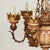 Metal Antique Italian Gilt Metal and Painted Wood Chandelier For Sale - Image 7 of 11