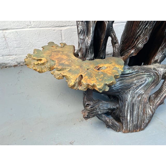 Five Foot Rustic Plant Stand For Sale In New York - Image 6 of 7