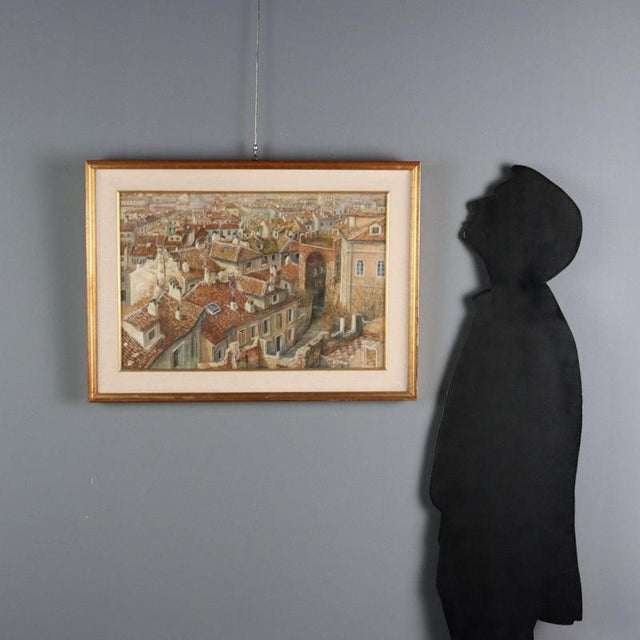 Oil on wood. Signed lower center and on the back. Aldo Bressanutti, a Friulian painter and engraver over a century old,...