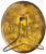 Metal Antique Reverse-Painted Washington Monument Glass Plaque in Oval Brass Frame, Circa 1900 For Sale - Image 7 of 7