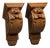 Pair of Antique Victorian Oak Lion Head Corbels (c. 1885–1910) For Sale